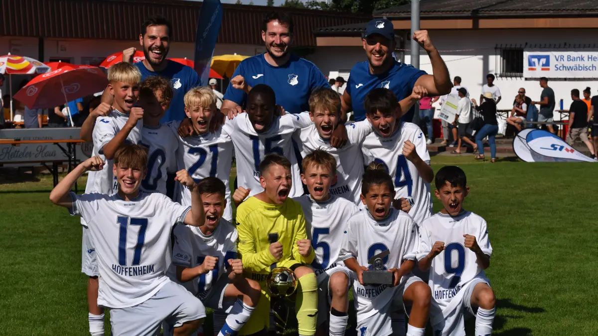Die U 13 der TSG Hoffenheim gewann im vergangenen Jahr zum ersten Mal den Stadtwerke-Junioren-Cup des VfR Altenmünster – durch ein 3:0 im Finale gegen den SV Darmstadt.