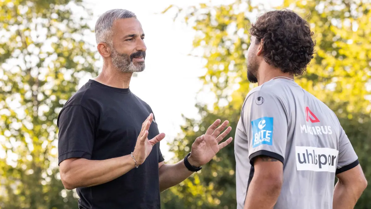 10.07.2026, Fussball, Saison 2026/2027, Regionalliga Südwest, Nebenplatz Vöhringen, Testspiel, SSV Ulm 1846 Fußball - VfB Eichstätt : 10.07.2026, Fussball, Saison 2026/2027, Regionalliga Südwest, Nebenplatz Vöhringen, Testspiel, SSV Ulm 1846 Fußball - VfB Eichstätt
Sportdirektor Murat Isik (SSV Ulm 1846 Fußball)
Foto:Eibner-Pressefoto/Lucca Fundel