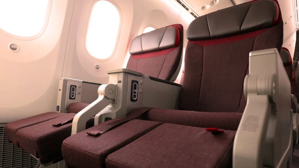 Diese Sitze fertigt Recaro für die Premium-Economy-Class von Air India.