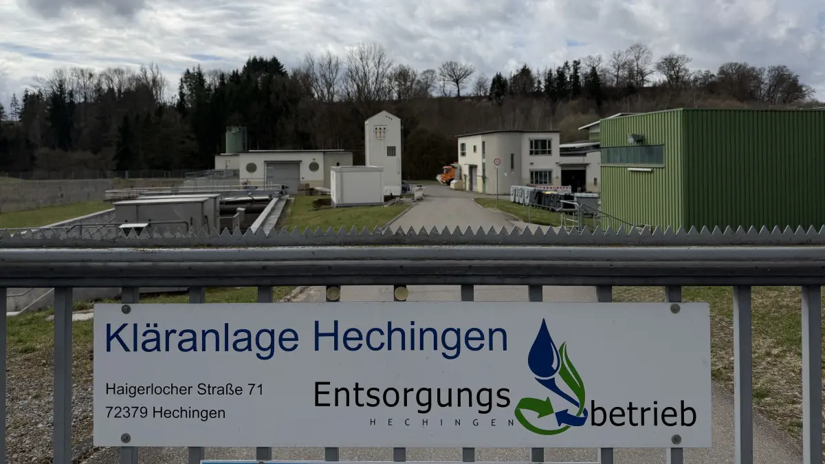 Luftleitungen der Kläranlage Hechingen wird