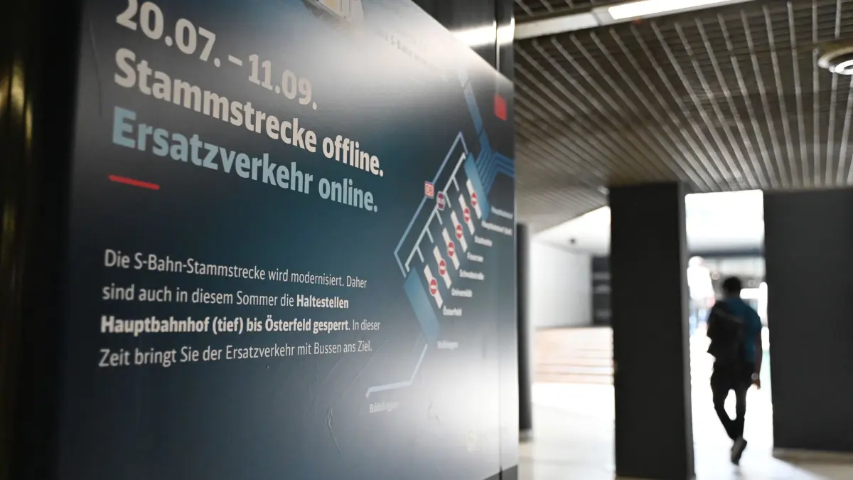 Vor Sperrung S-Bahn-Stammstrecke in Stuttgart