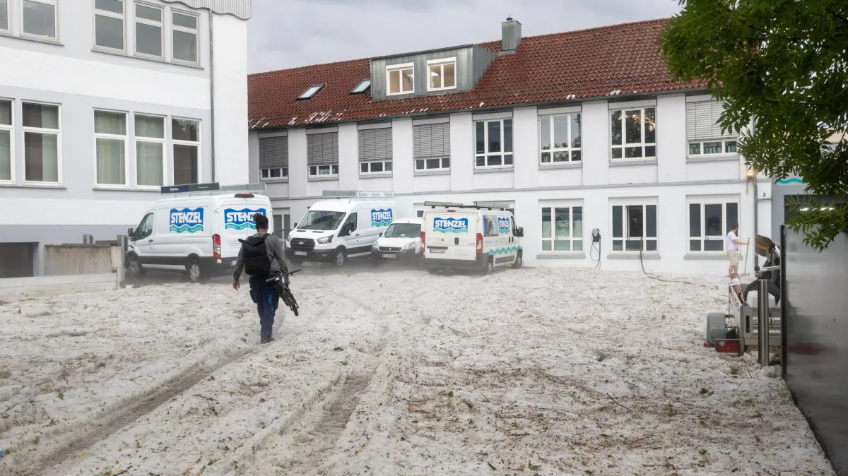 Unwetter Gewitter Hagel Reutlingen 15. Juli 2026