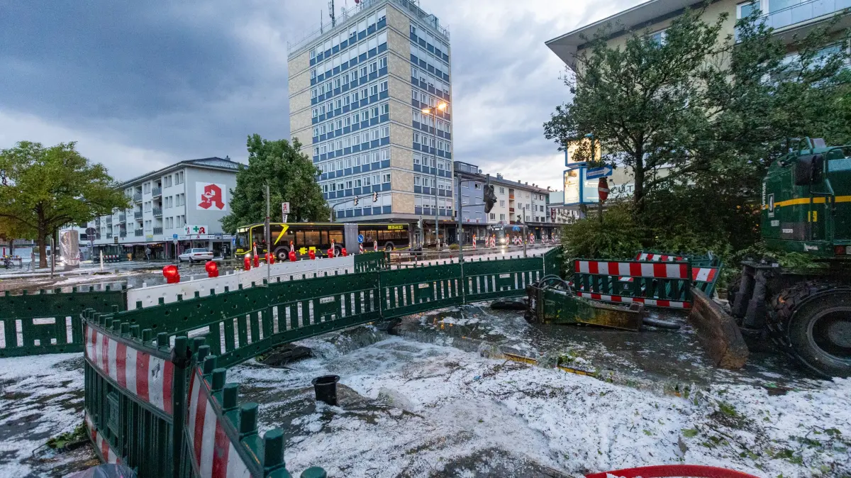 Unwetter Gewitter Reutlingen Hagel 15. Juli 2026