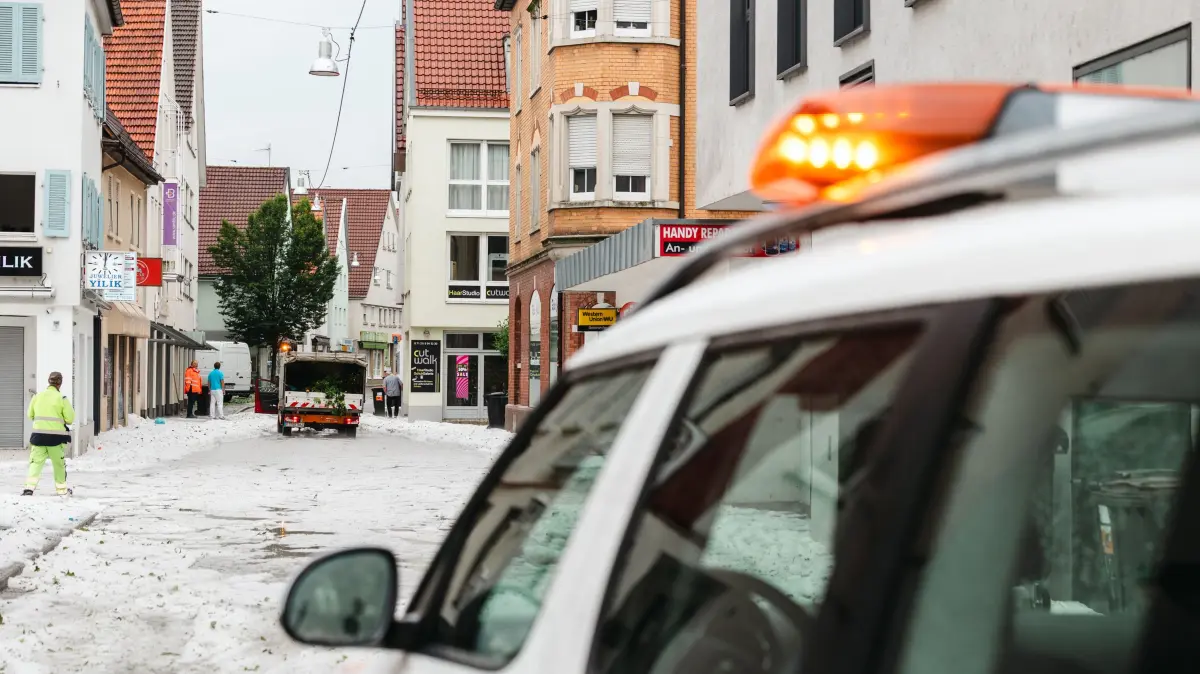 Unwetter Gewitter Reutlingen Hagel 15. Juli 2026