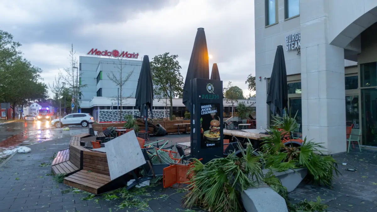 Unwetter Gewitter Reutlingen Hagel 15. Juli 2026