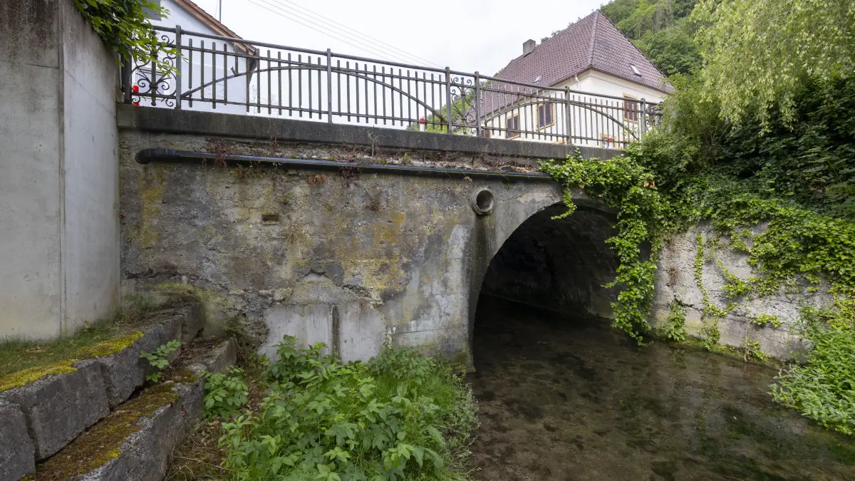marode Brücken in Wiesensteig - hier: Bahnhofstraße