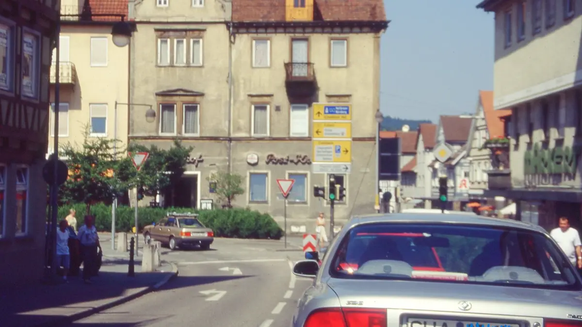 Markplatzkreuzung 1980 einst und heute