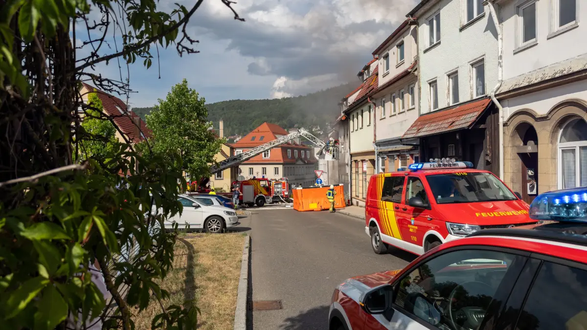 Ein Großeinsatz in der Ebinger Innenstadt beschäftigte die Feuerwehr am Donnerstagg über mehrere Stunden.