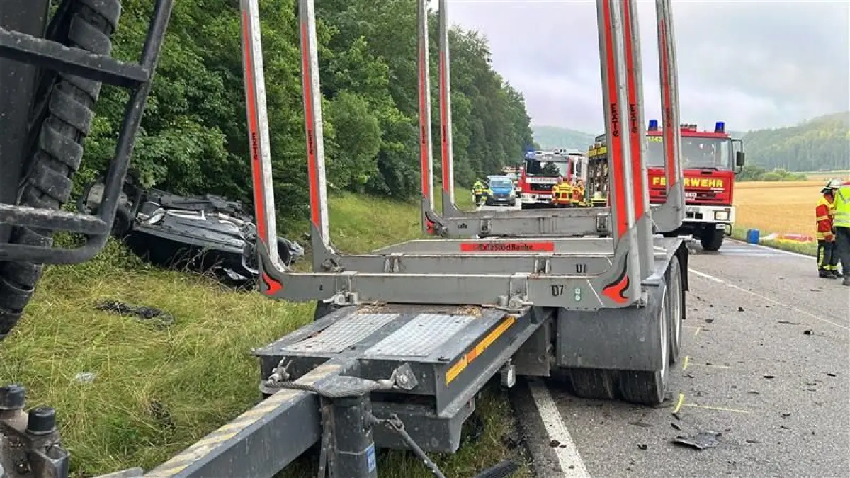 Unfall auf der B492