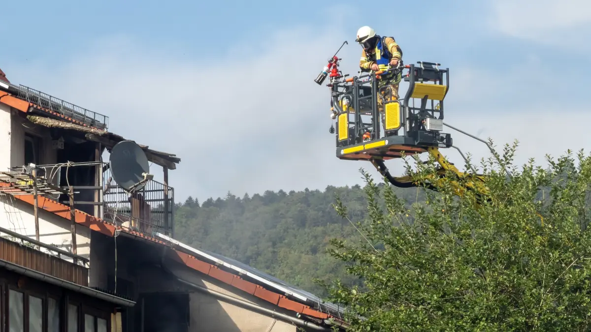Ein Großeinsatz in der Ebinger Innenstadt beschäftigte die Feuerwehr am Donnerstagg über mehrere Stunden.
