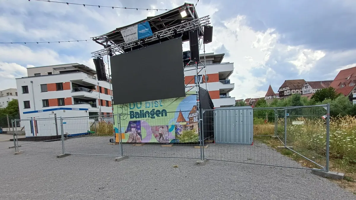 Leinwand Strasser-Areal Balingen