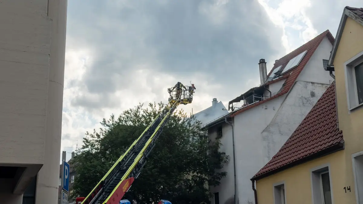 Ein Großeinsatz in der Ebinger Innenstadt beschäftigte die Feuerwehr am Donnerstagg über mehrere Stunden.