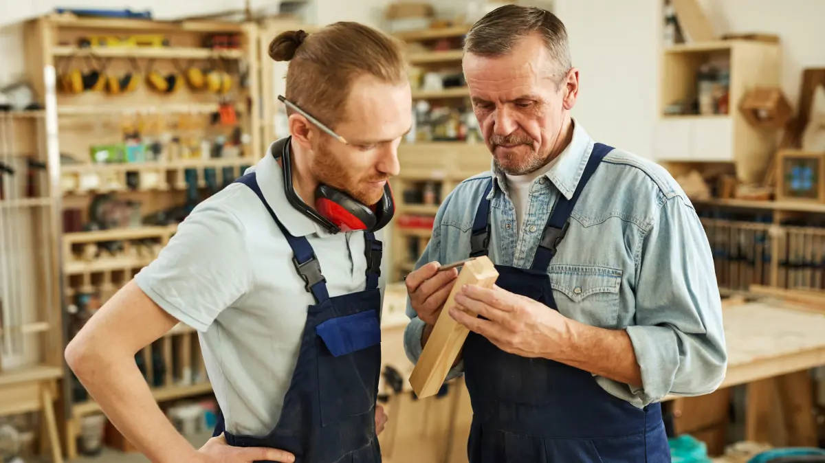 Unternehmensnachfolge Handwerk übergabe senior junior betrieb selbständig firma