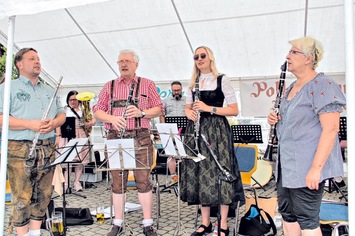 Die „Polkafreunde Bisingen“ sorgen für die musikalische Unterhaltung der Marktplatzhockete am Sonntag.