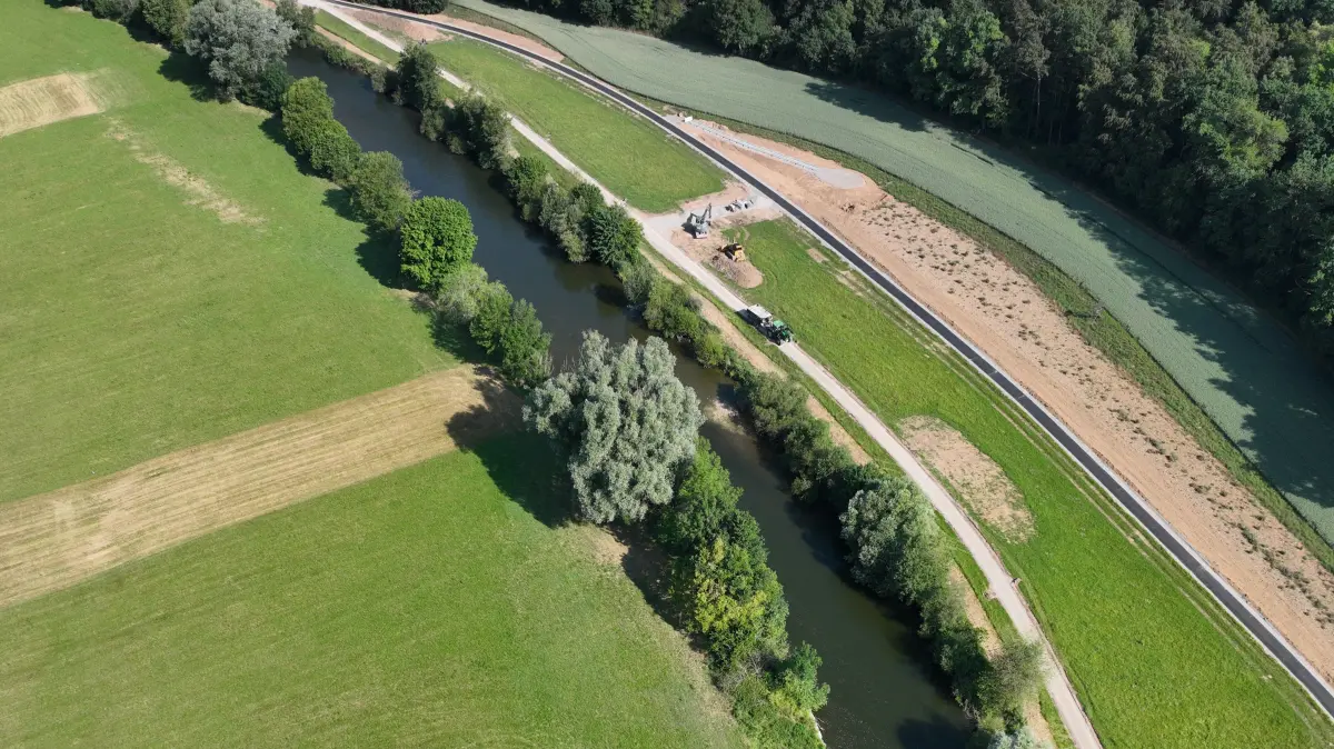 Verlegung des Neckarradwegs bei Obernau