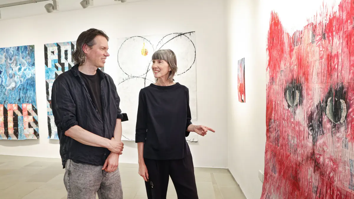 Kunstverein Schwäbisch Hall, Eröffnung der Ausstellung Poemfield von Gabriel Vormstein in der Galerie am Markt