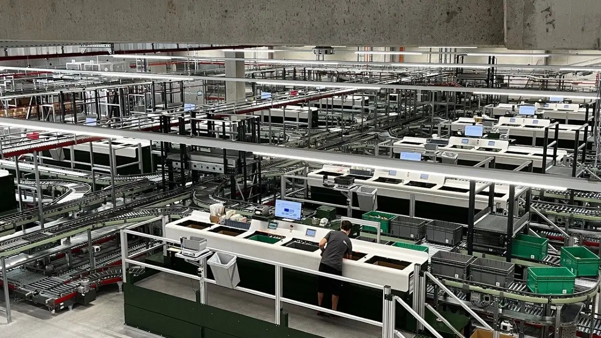 Das neue Lager der Firma Häfele bietet bis zu 150.000 Plätze.