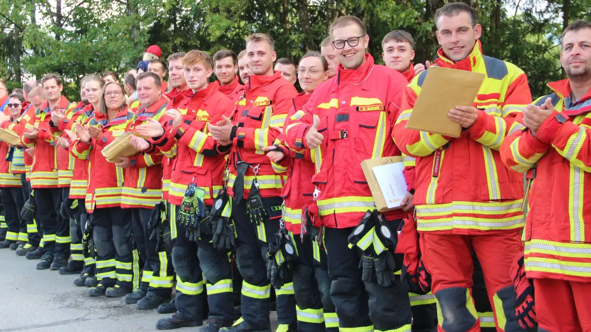 Bronze, Silber oder Gold: In Wessingen mussten Feuerwehrangehörige Theorie und Praxis meistern.