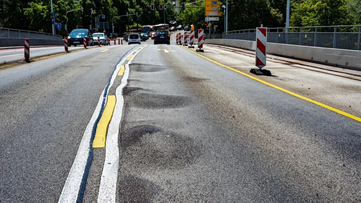 Göppingen Jebenhäuser Brücke Zustand Fahrbahn