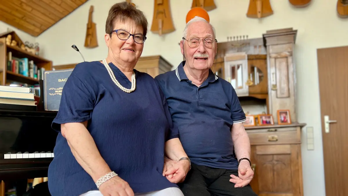 Hans-Friedrich und Gertrud Pfeiffer in Kirchberg feiern das 60jährige Ehejubiläum