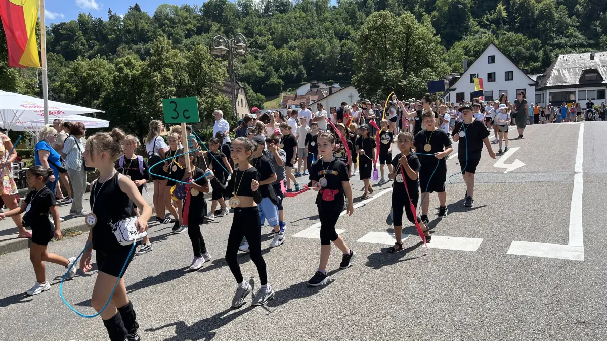 Unter dem Motto "Sulz bewegt sich" stand am Montag das Sulzer Kinderfest.