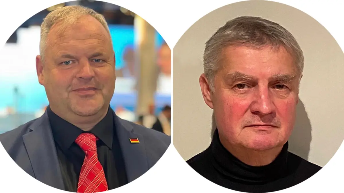 AfD Kreistag Göppingen, Sandro Scheer (l.) geht, Johann Thum (r.) kommt