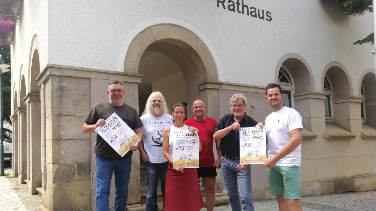 Holger Sailer, Walter Dieterle, Vanessa Knobelspies, Frank Harter, Willy Müller Christopher Maisch Glems Dorfhock Vereine