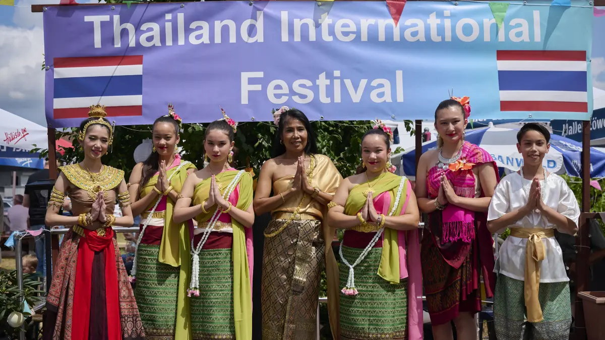 Beim 4. Thailand International Festival in Sulzdorf gab es auch Tanzeinlagen und traditionelle thailändische Kleidung zu sehen