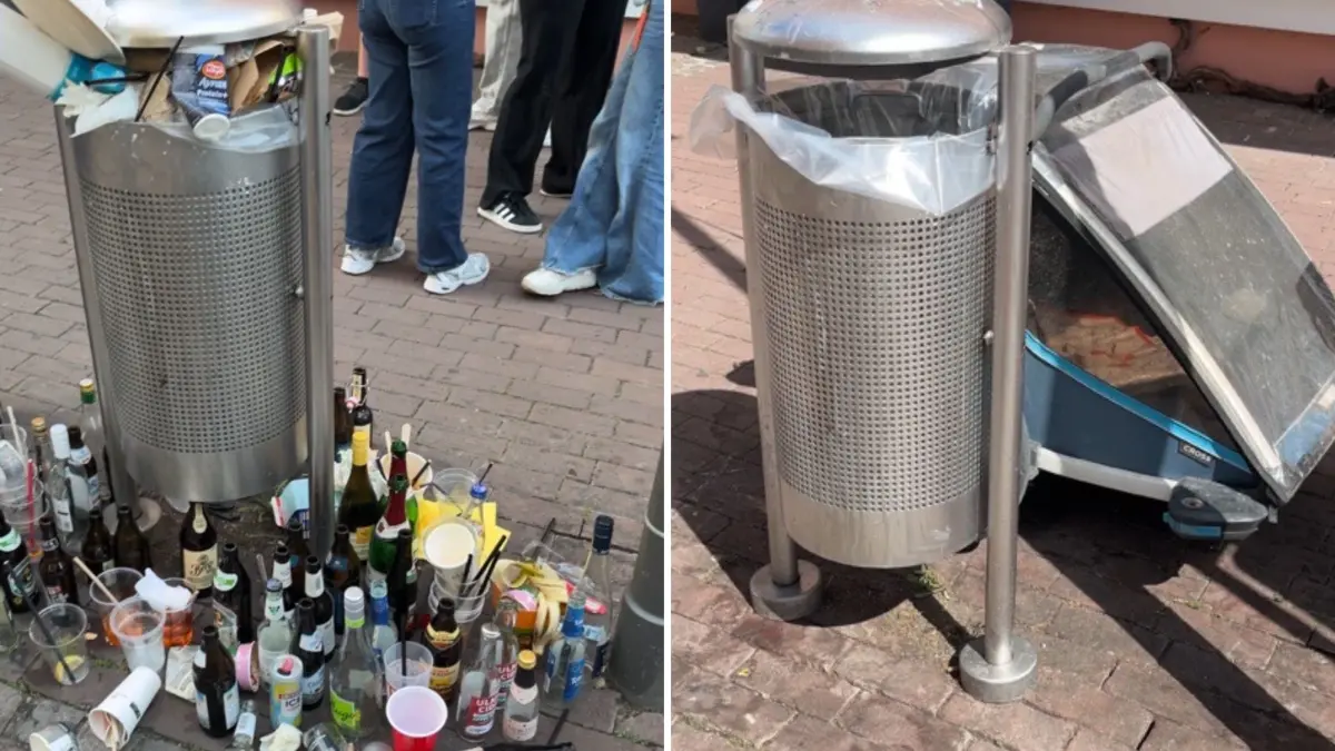 Mülleimer an Schwörmontag und am Dienstag danach