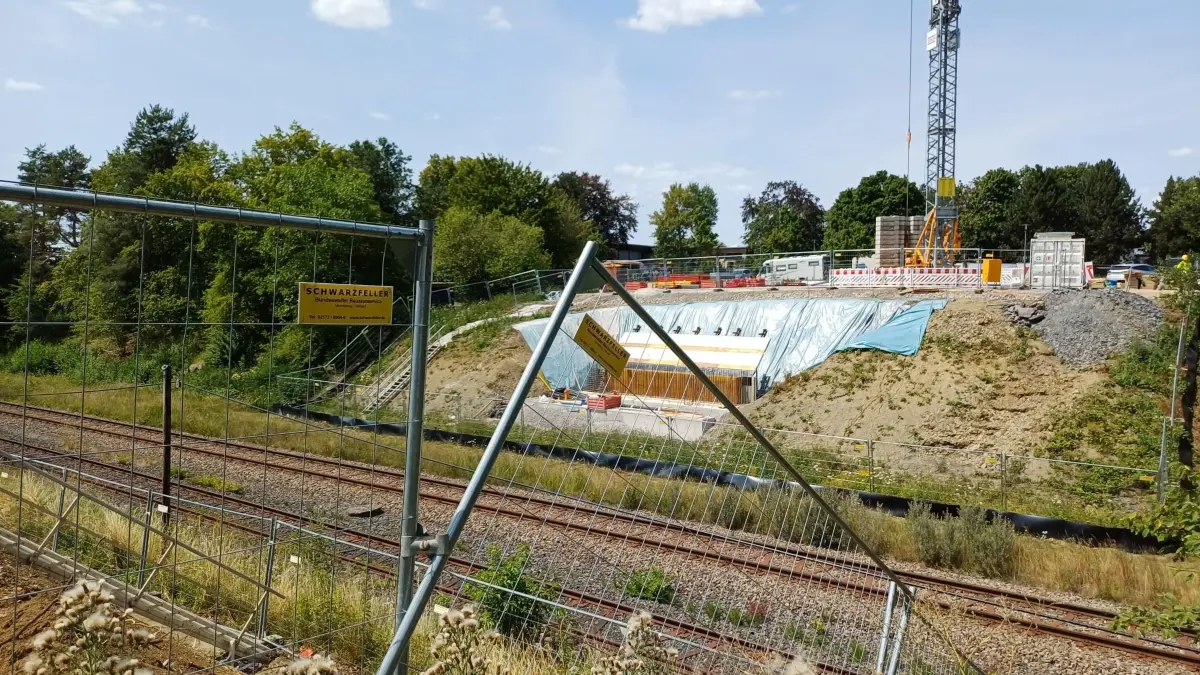 Brücke Hürsten Engstlatt Baustelle