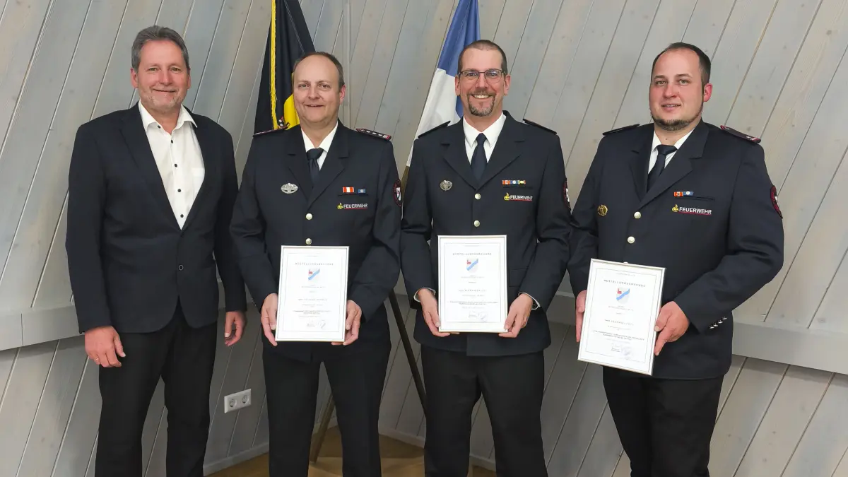 Gingen - Wahl des Feuerwehrkommandanten und seiner Stellvertreter