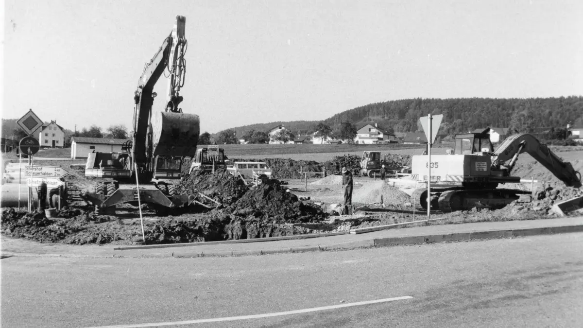 Neubau der Tankstelle Altdörfer - Serie einst und heute 2026