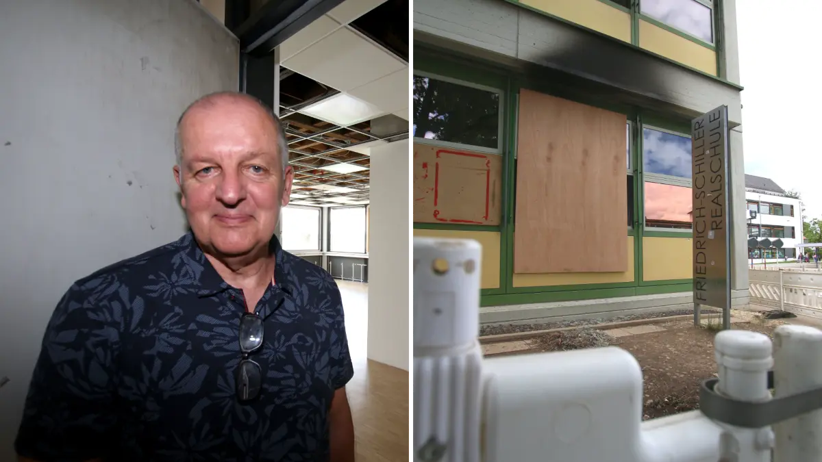 Rektor Martin Metzger ist froh, dass der renovierte Werkraum im Erdgeschoss bald wieder benutzbar sein wird.