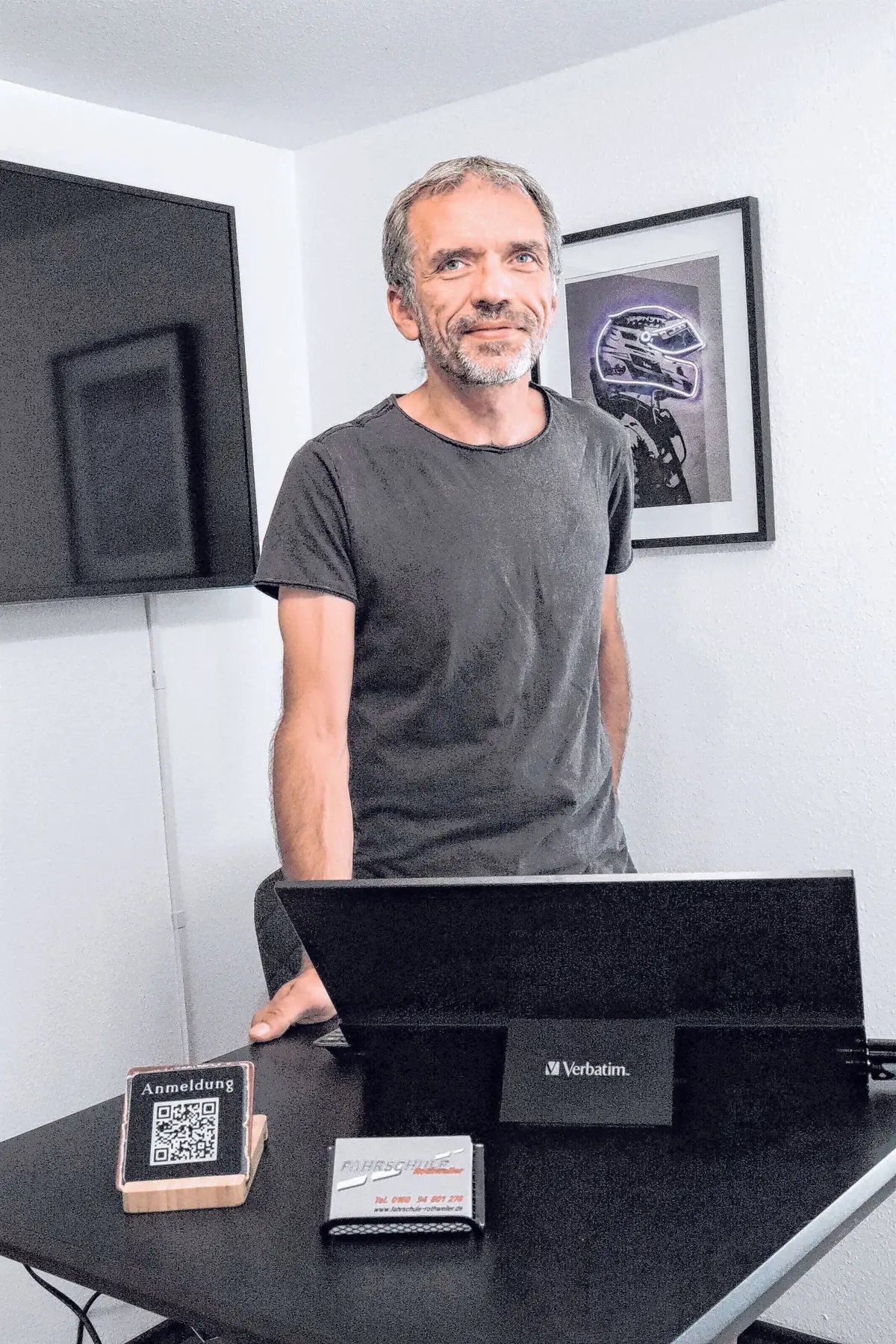 Heiko Rothweiler, der Inhaber der gleichnamigen Fahrschule mit Standorten in Balingen und Geislingen.⇥Foto: Mary-Ann Sebastian