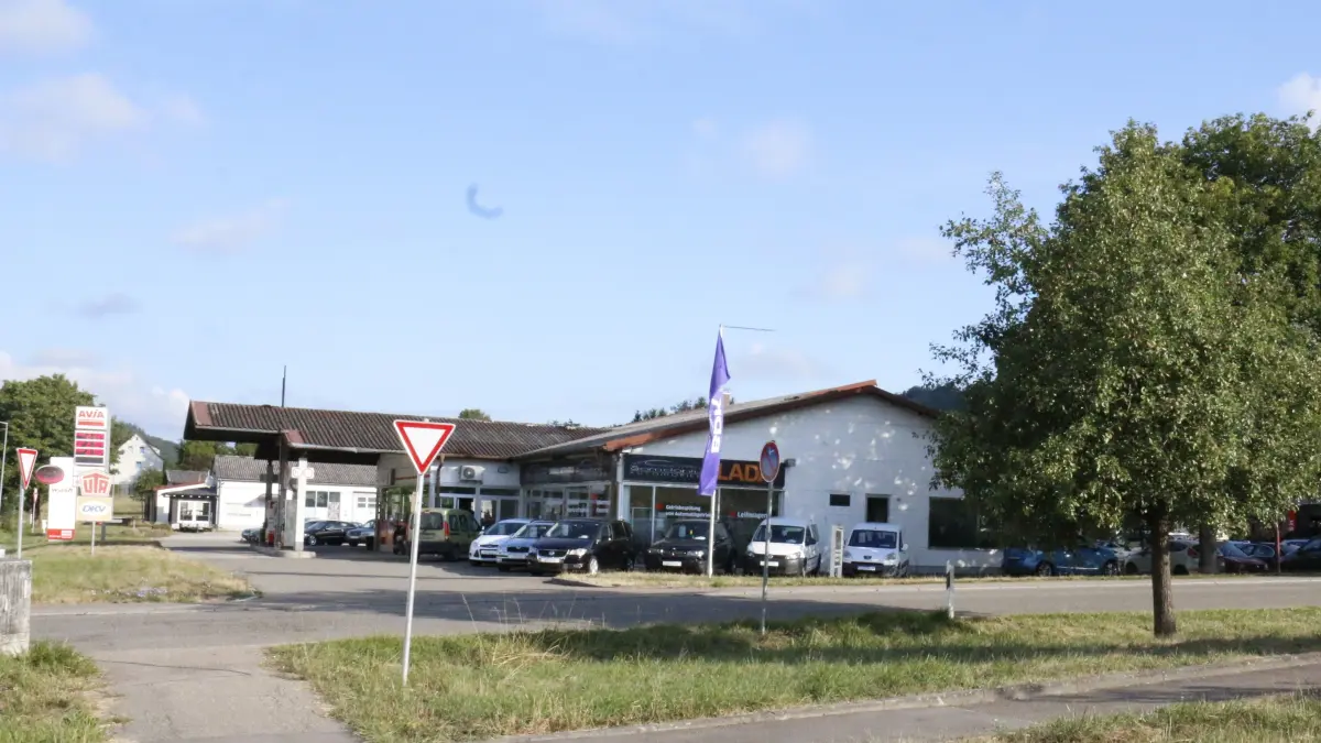 Tankstelle - Abzweigung Stiershof - Serie einst und heute 2026