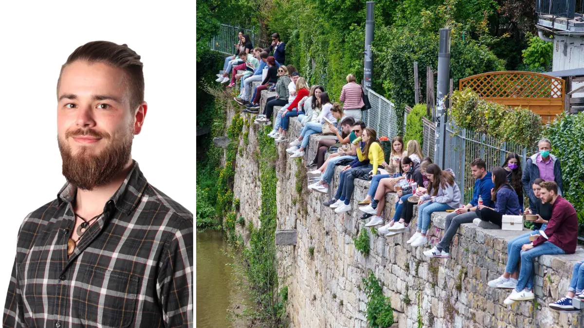 Schön anzusehen vielleicht, aber entspannt Mittagspause machen geht anders. Julian Ettema findet, es gibt wesentlich bessere Sitzplätze in Tübingen als die Neckarmauer.