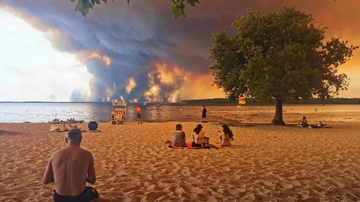 Waldbrand in Frankreich