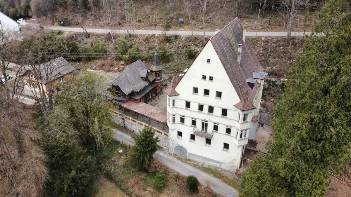 Villa Waldhaus vor der Sanierung