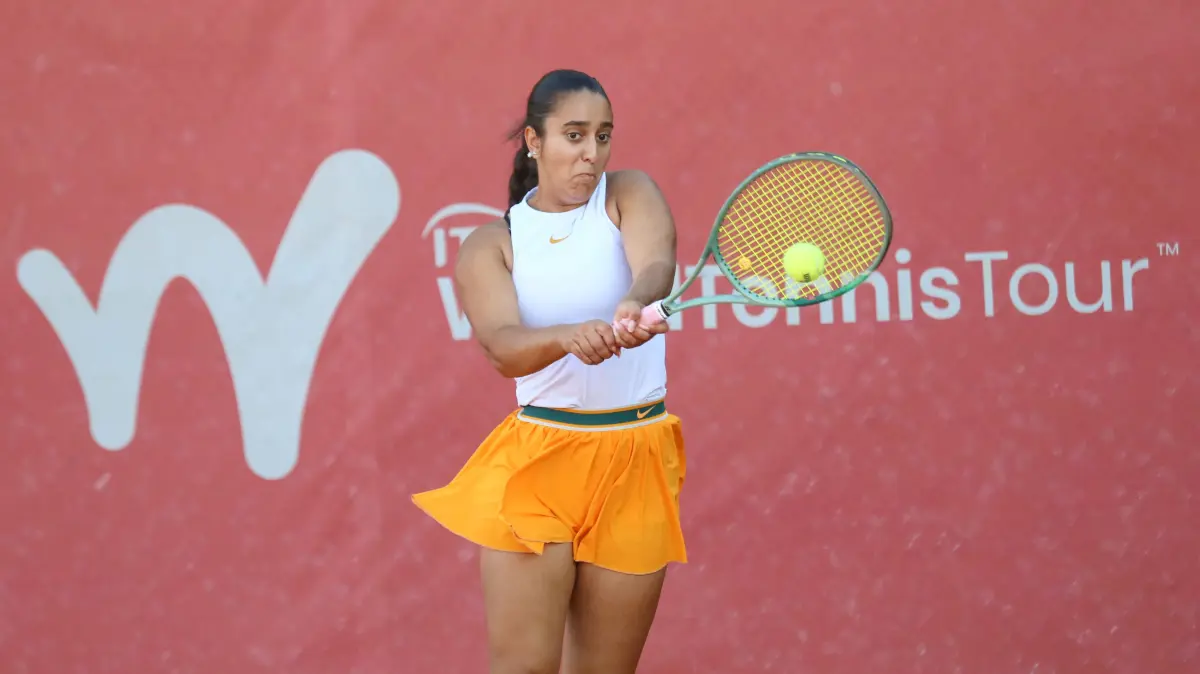 Die Hechingerin Rebeka Kern wehrte sich in der ersten Runde der Qualifikation nach Kräften, war am Ende allerdings chancenlos.