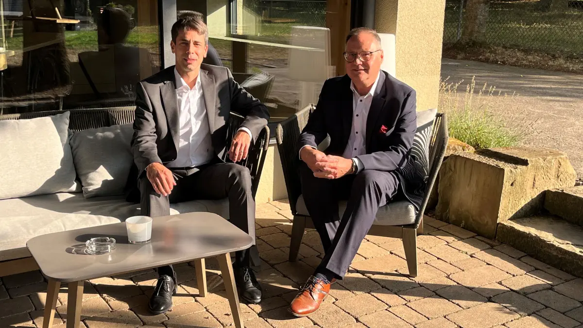 Zwei, die sich behaupten: Die Vorstände Johannes Weingärtner (li.) und Andreas Stein