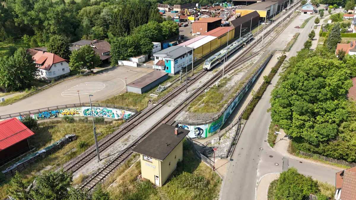 Bahnhof Fichtenberg - Serie einst und heute 2026