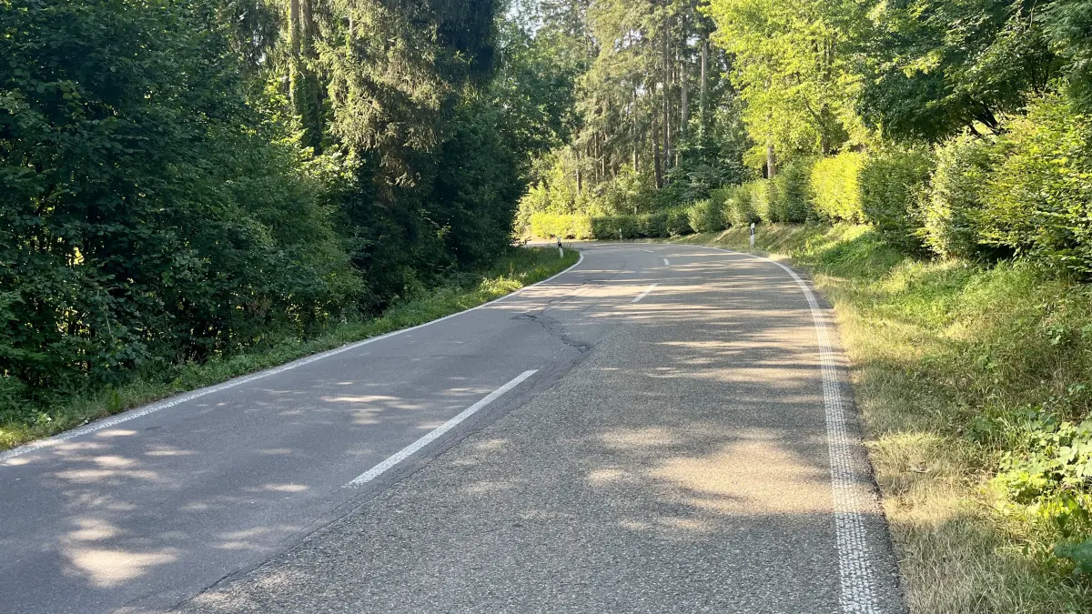 Ortsausgang Vellberg Richtung Eschenau, Sanierung L 1064
