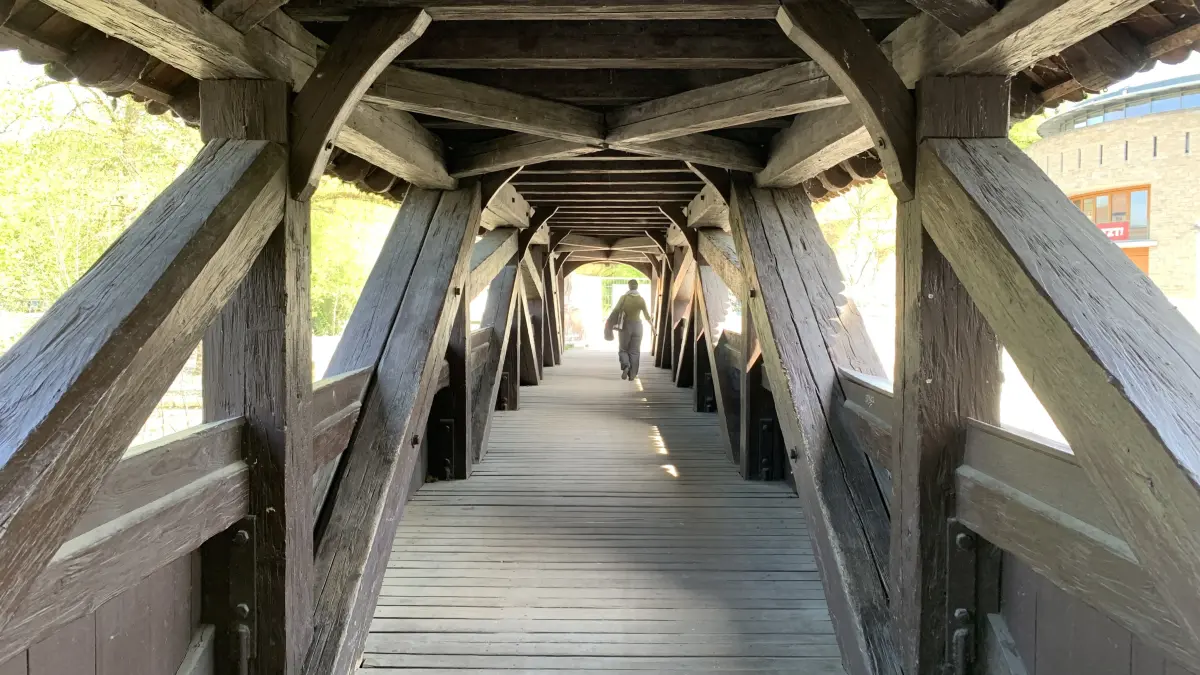 Steg: Schwäbisch Hall, Roter Steg