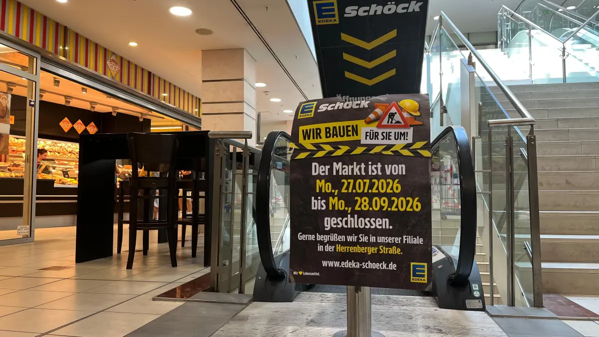 Der Supermarkt am Nonnenhaus wird für zwei Monate saniert.