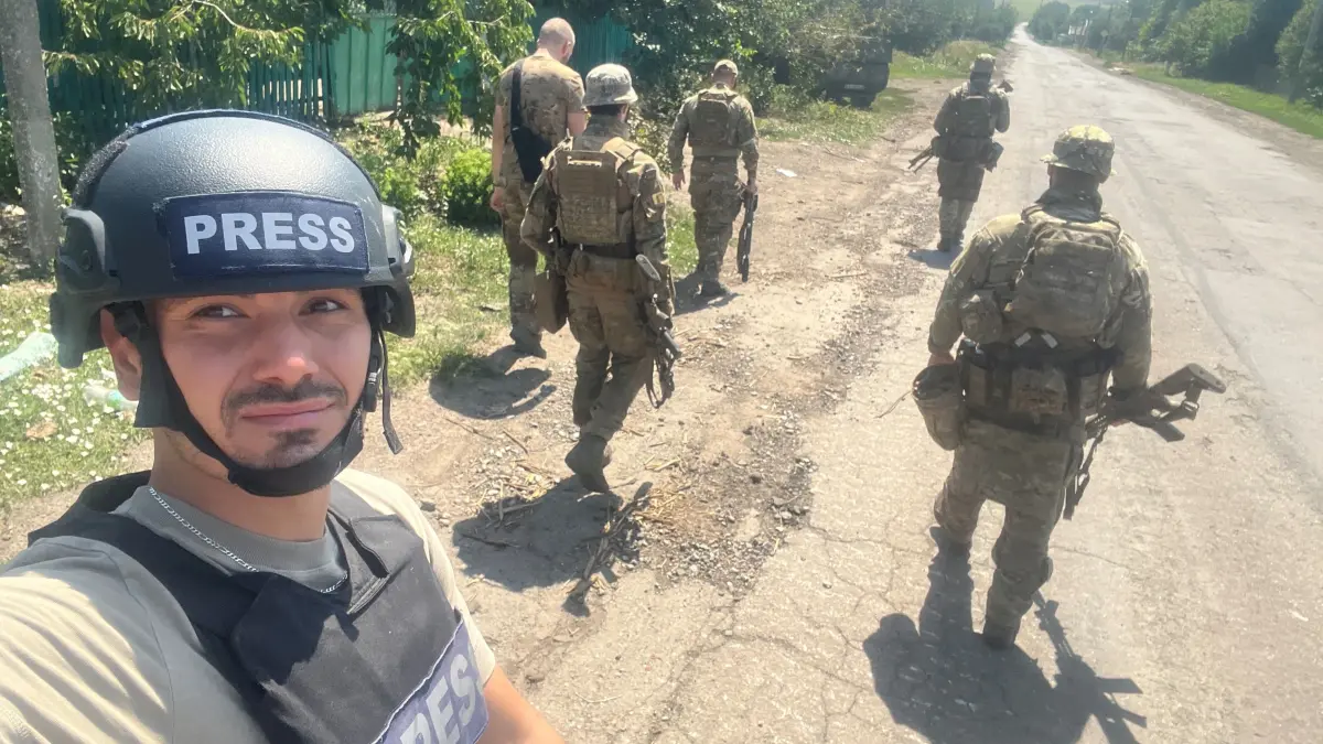Kriegsreporter Ibrahim Naber in der Ukraine