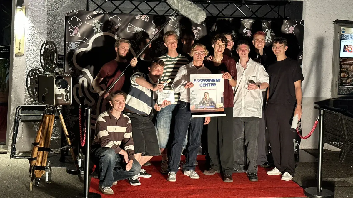 Team des Kurzfilms "Assessment Center" beim Kurzfilmfestival "Stickman and Friends"