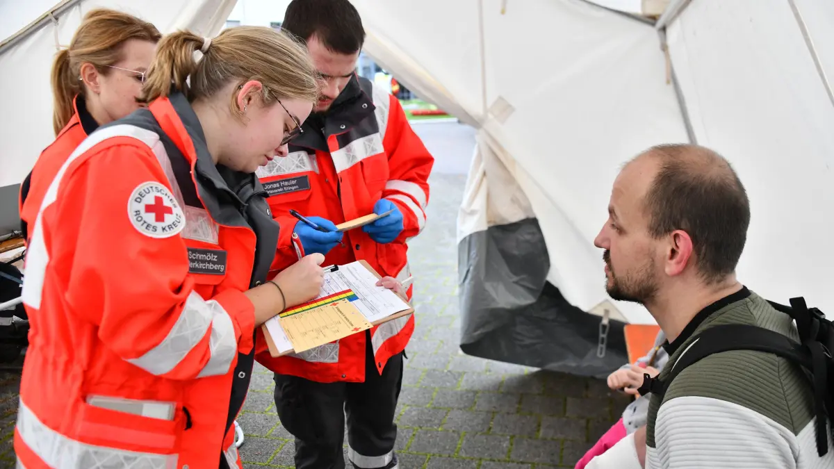 Helfer in der Not: Die Kräfte des DRK-Kreisverbands Ulm, hier bei einer Übung in Untermarchtal, sind vielfältig im Einsatz.
