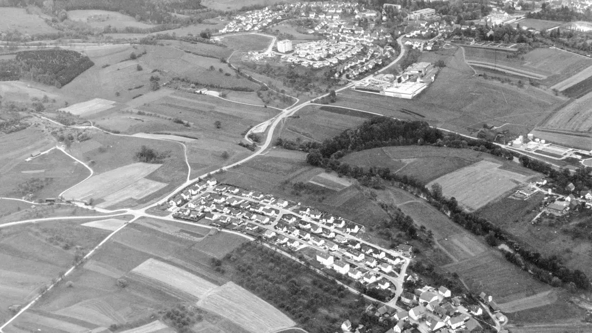 Großaltdorf -Luftaufnahme von ca. 1986 - Einst und heute 2026