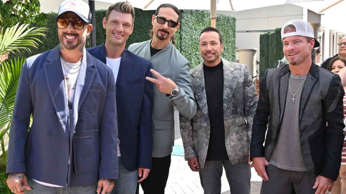 Paramount's „Paw Patrol: The Dino Movie“ premiere: US band Backstreet Boys attend Paramount's global premiere of "Paw Patrol: The Dino Movie" at the Paramount Theater in Los Angeles on August 2, 2026. (Photo by LISA O'CONNOR / AFP)