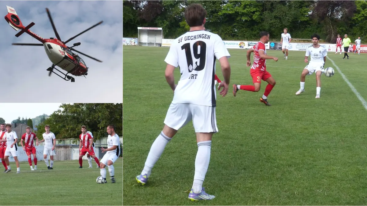 Sportlich bot das Blitzturnier in Trillfingen spannende Duelle. Überschattet wurde der Fußballtag jedoch von einer schweren Verletzung und Hubschraubereinsatz.